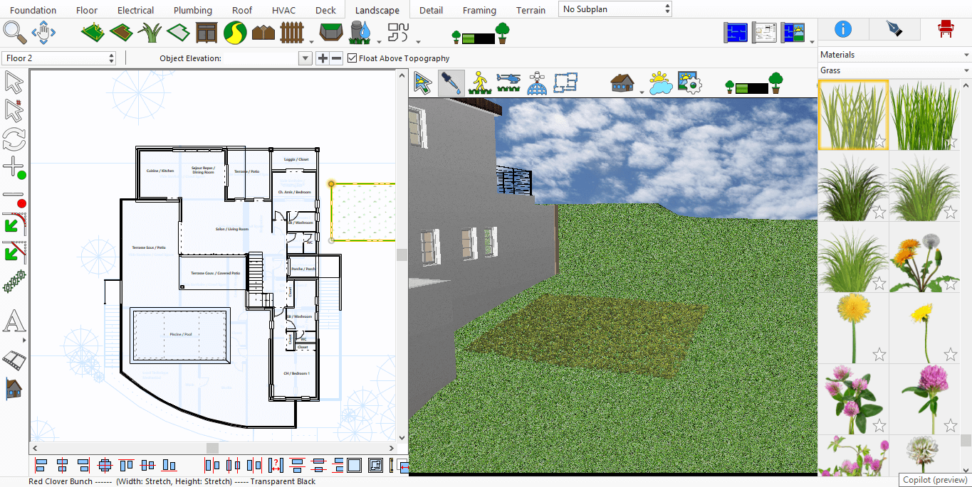 Vertical Grass Application